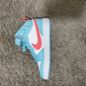Nike High-Top Sneakers in Blue and White